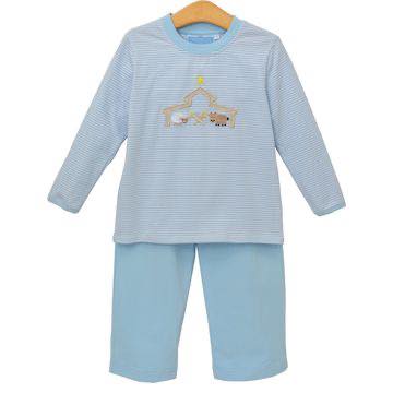 Nativity Pants Set - Blue