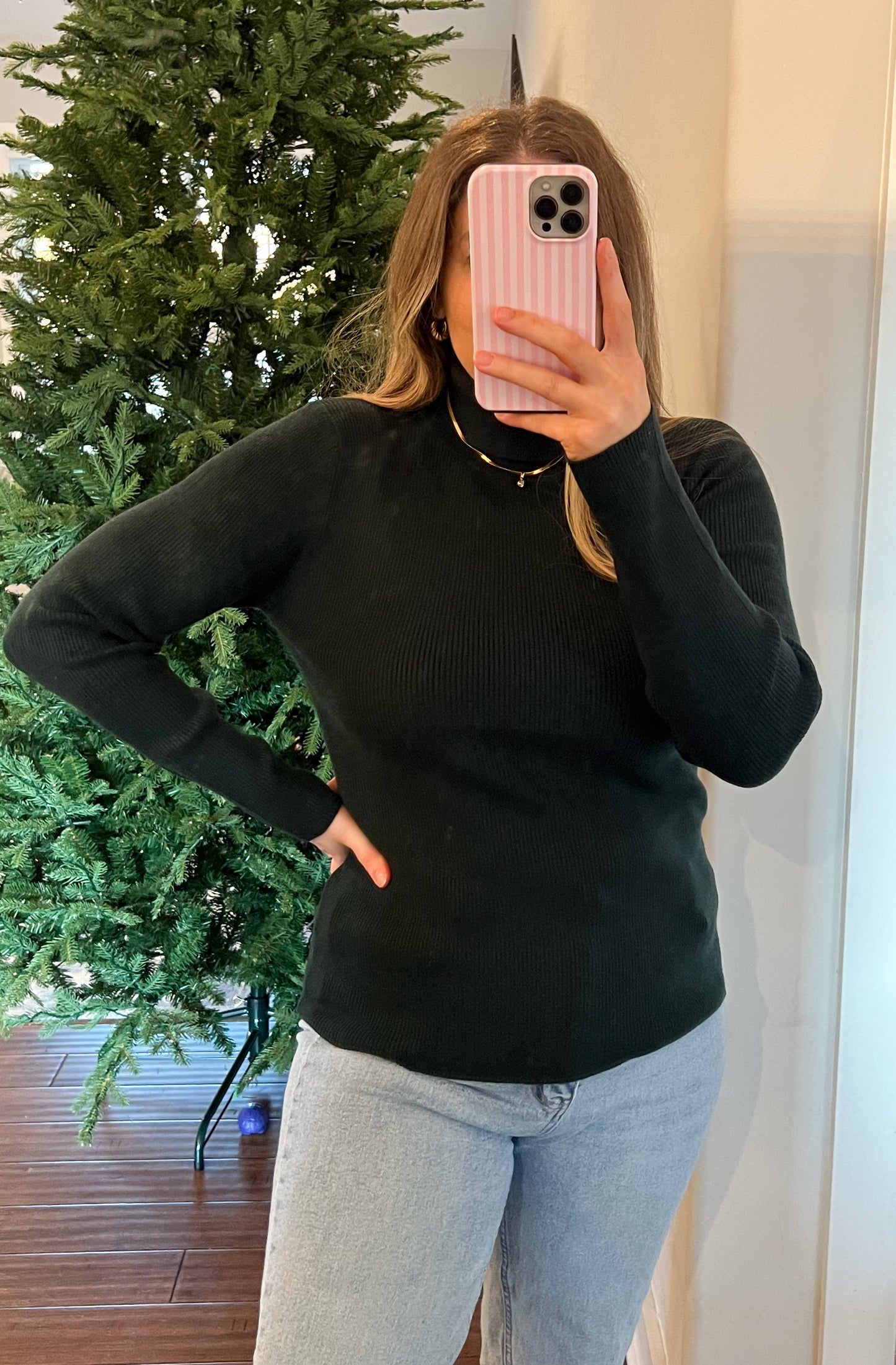 The Classic Ribbed Turtleneck Top