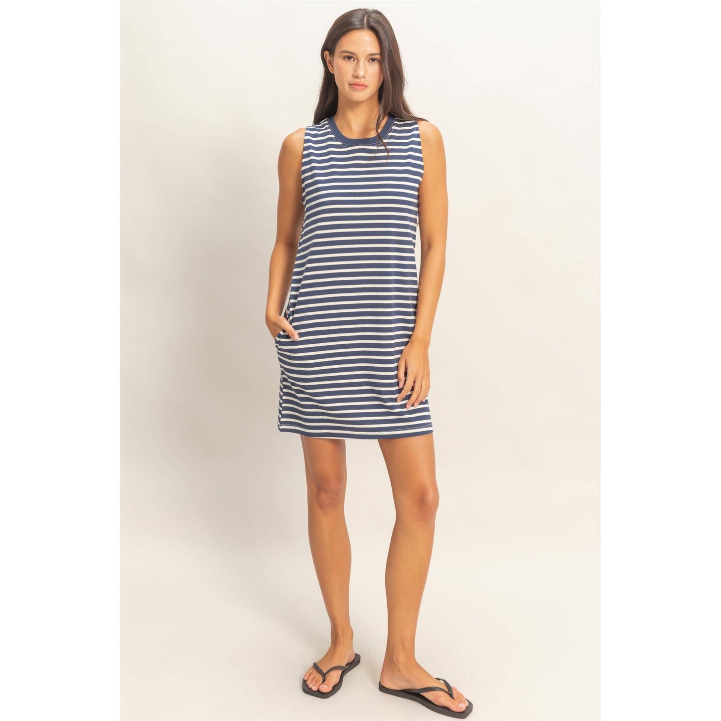 Runaround Stripe Mini Dress