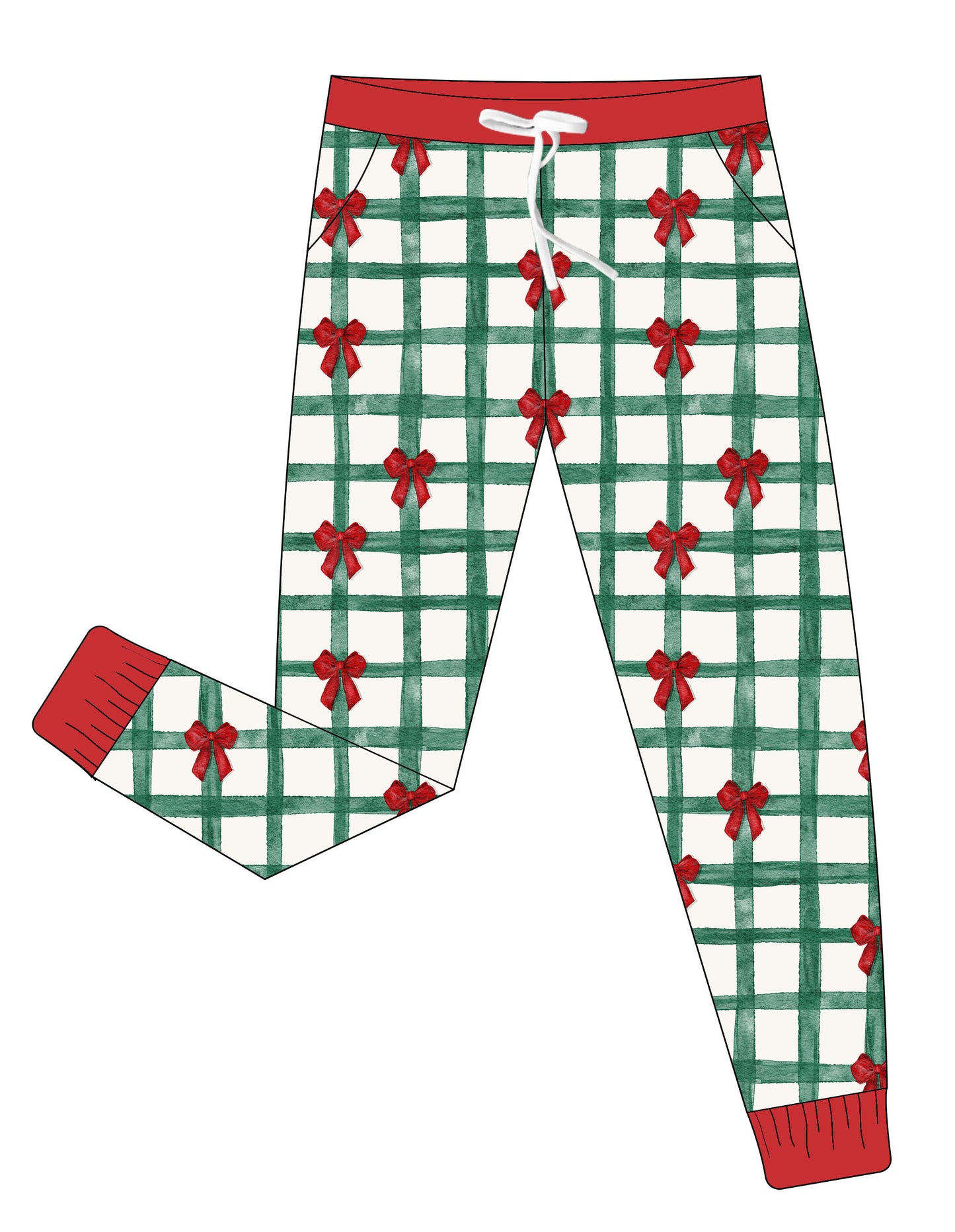 Bamboo Adult Joggers - Christmas