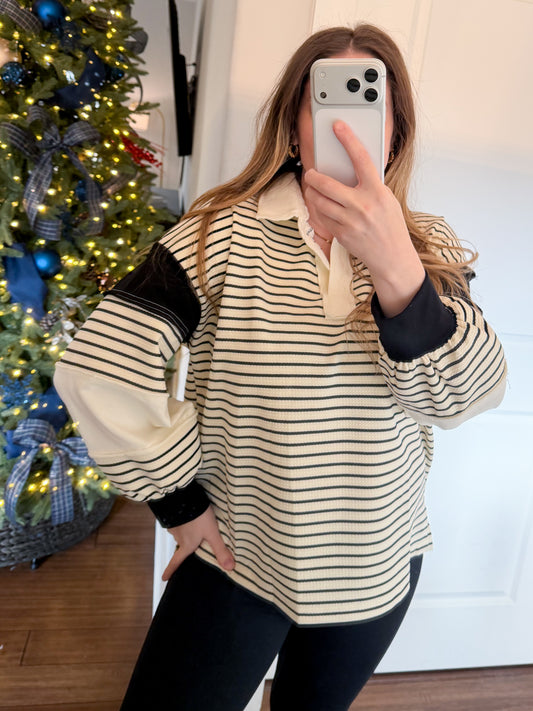 Soft Stripe Pullover