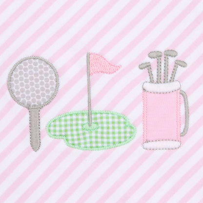 Putting Green Applique Nightdress - Pink
