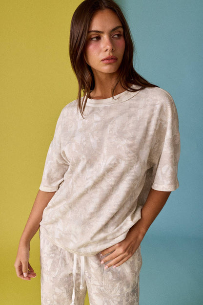 Washed Weekend Camo Ribbed Tee