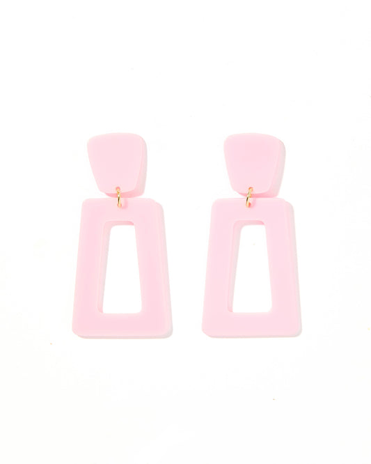 LINNY CO Kennedy Earrings - Baby Pink