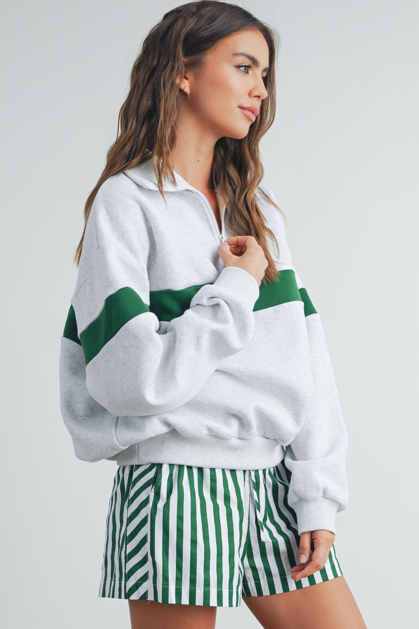 Greenlight Half Zip Sweatshirt