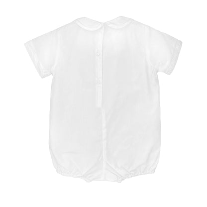Romper with Pintucks - White