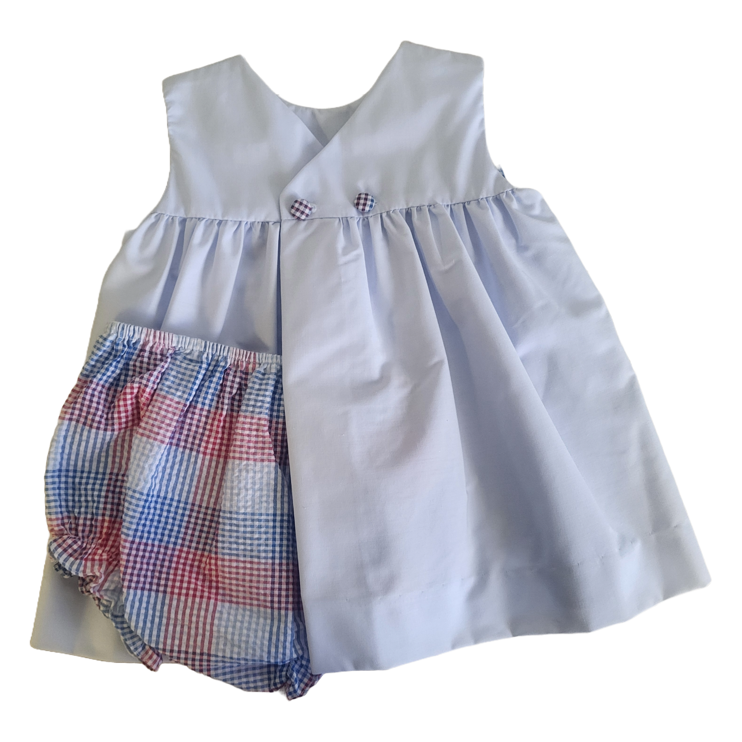 Sun Dress with Crab Applique and Bows