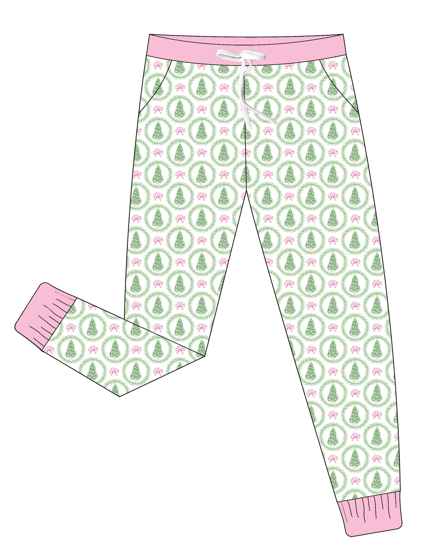 Bamboo Adult Joggers - Christmas