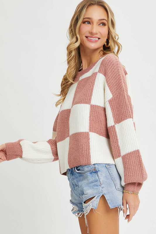 Harper Checkprint Sweater
