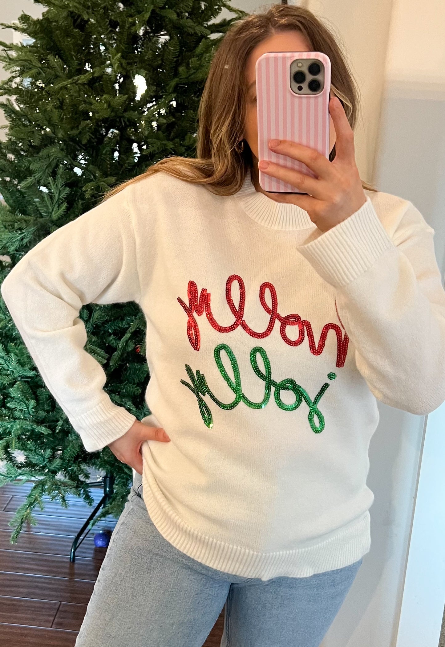 Holly Jolly Sequin Sweater