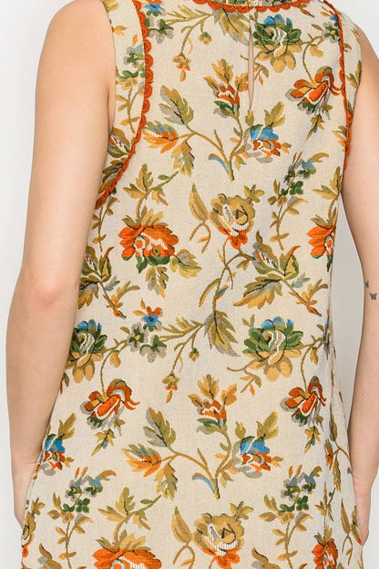 Autumn Tapestry Shift Dress