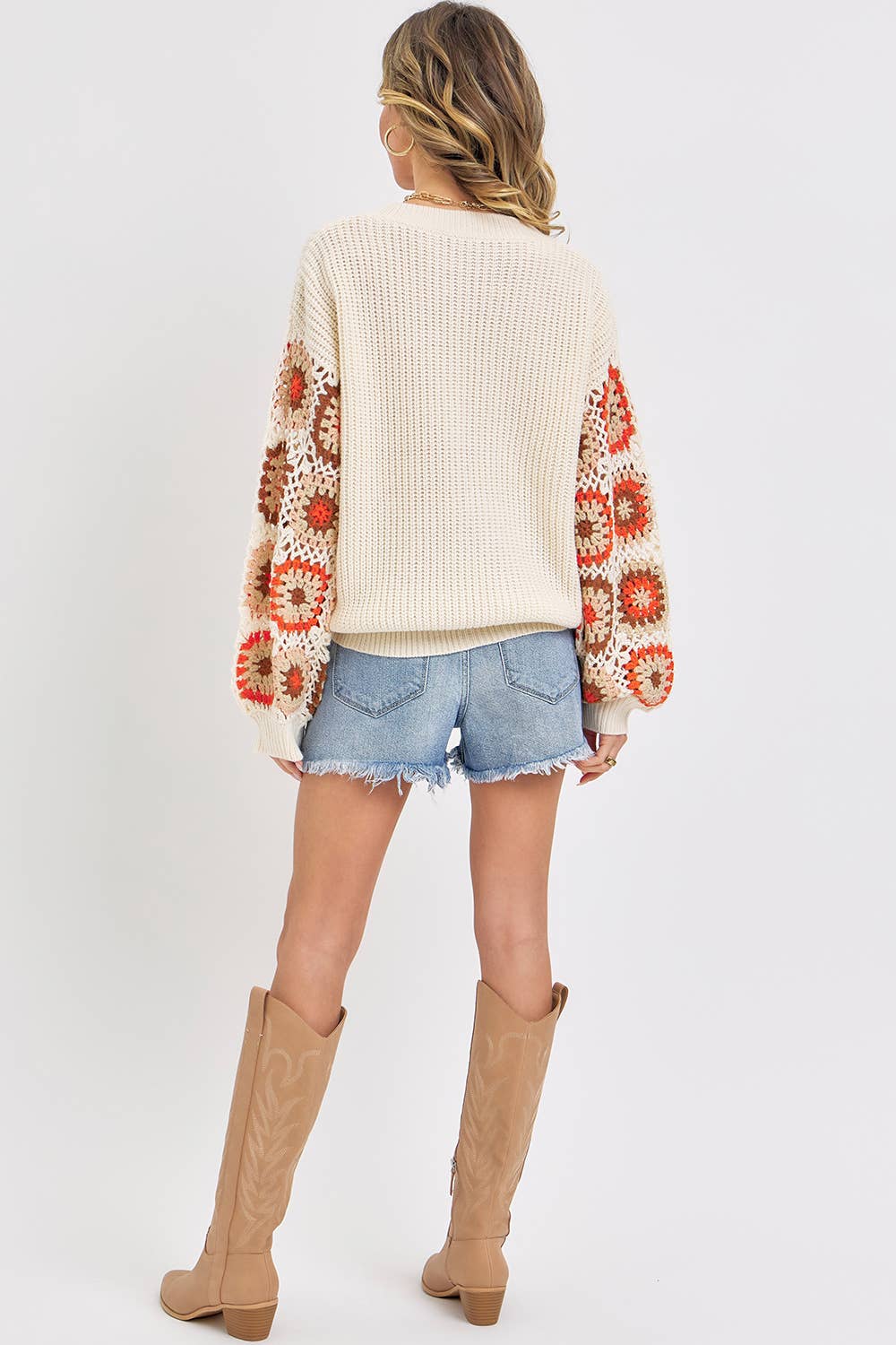 Wildflower Blooms Crochet Sweater