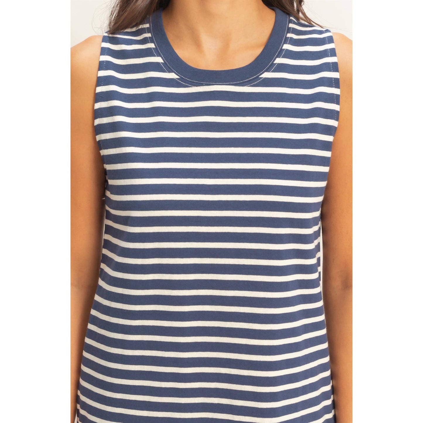 Runaround Stripe Mini Dress