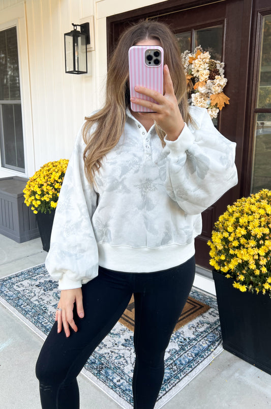 White Washed Camo Pullover