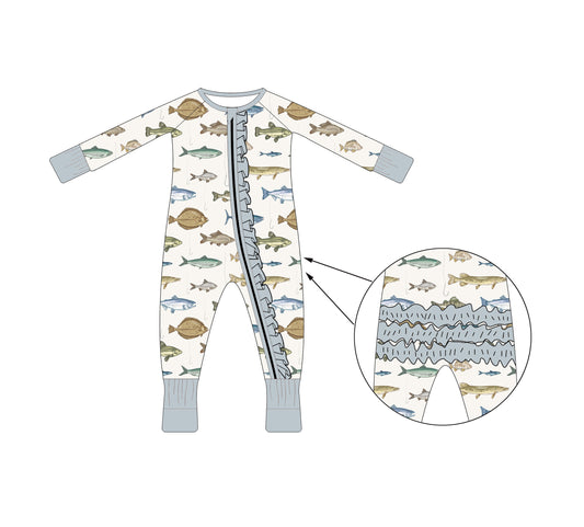 Bamboo Ruffle Zippy - Summer Collection
