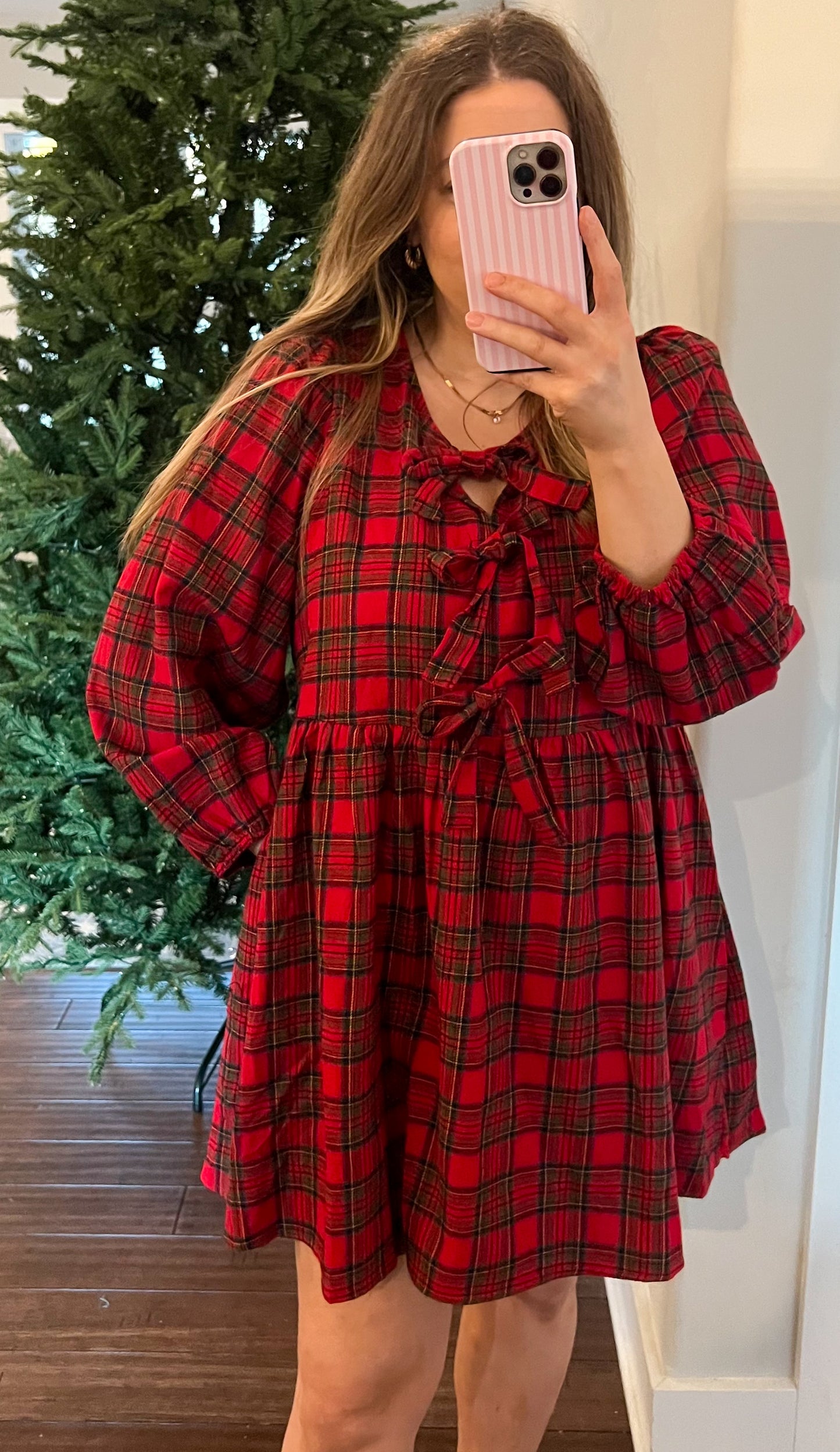 The Tartan Cheer Plaid Mini Dress