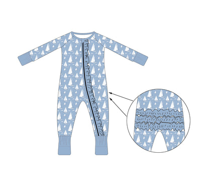 Bamboo Ruffle Zippy - Summer Collection