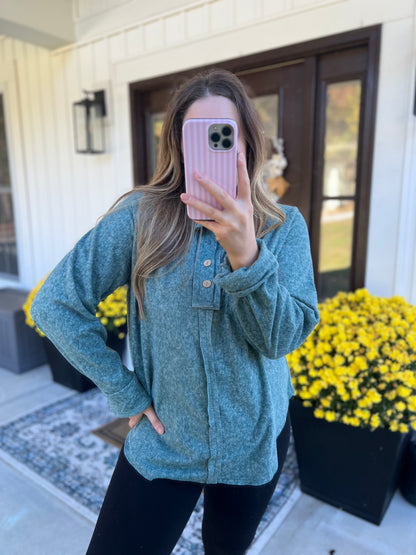 Calloway Fleece Henley