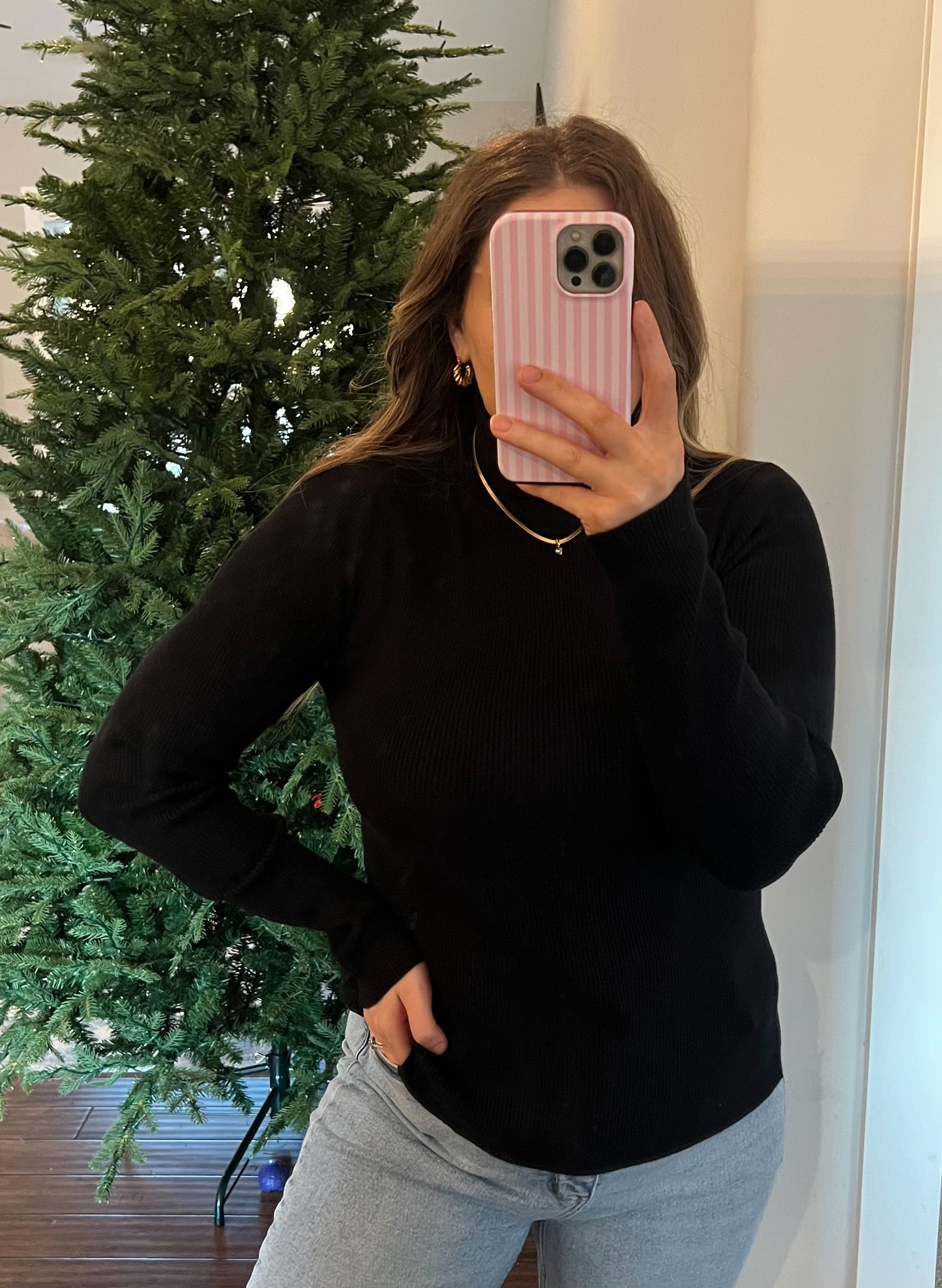 The Classic Ribbed Turtleneck Top