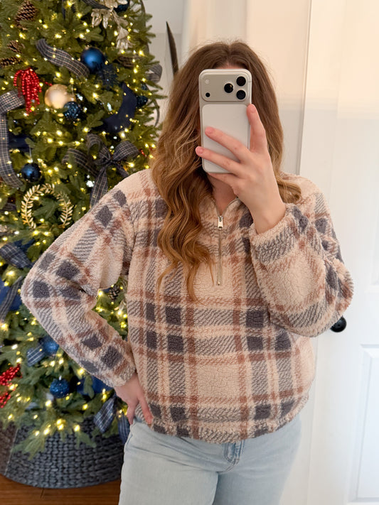 All Winter Long Sherpa Quarter Zip