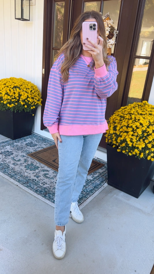 The Piper Stripe Pullover
