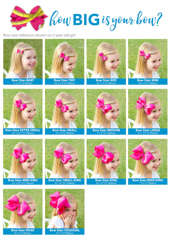 Medium Organza and Grosgrain Overlay Hair Bow
