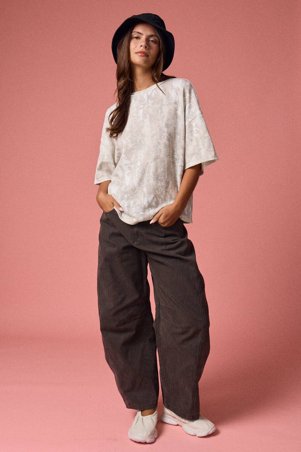 Washed Weekend Camo Ribbed Tee