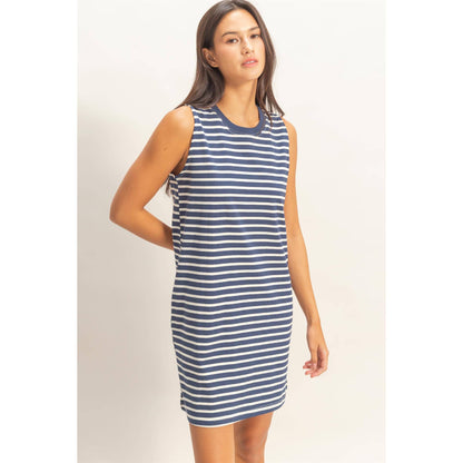 Runaround Stripe Mini Dress