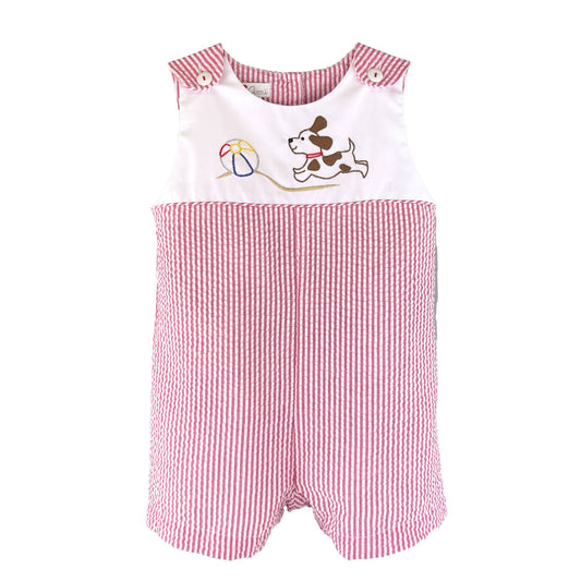 Sunsuit with Beach Ball and Dog Embroidery
