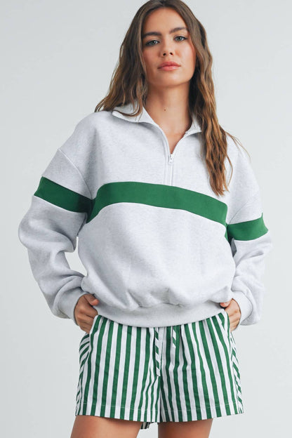 Greenlight Half Zip Sweatshirt