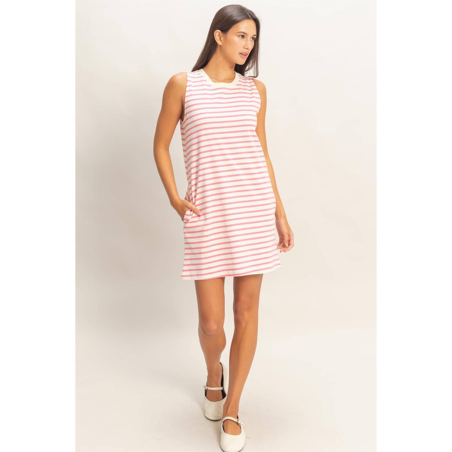 Runaround Stripe Mini Dress