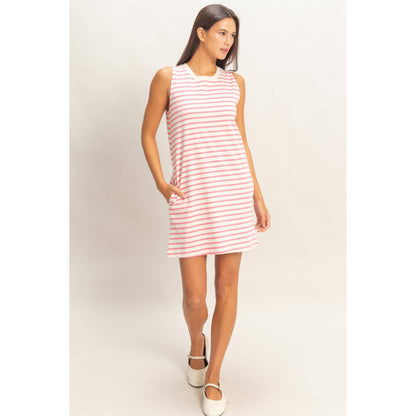 Runaround Stripe Mini Dress