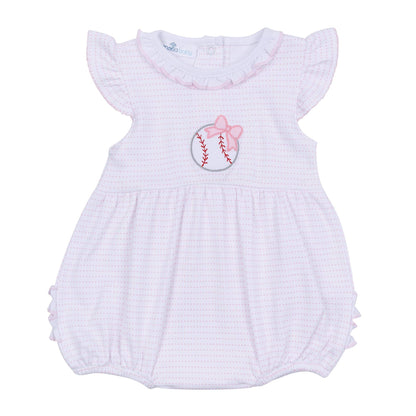 Tiny Slugger Applique Bubble - Pink