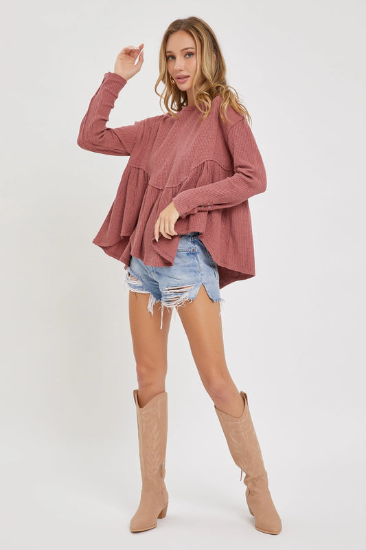 Flirty Fall Babydoll Top