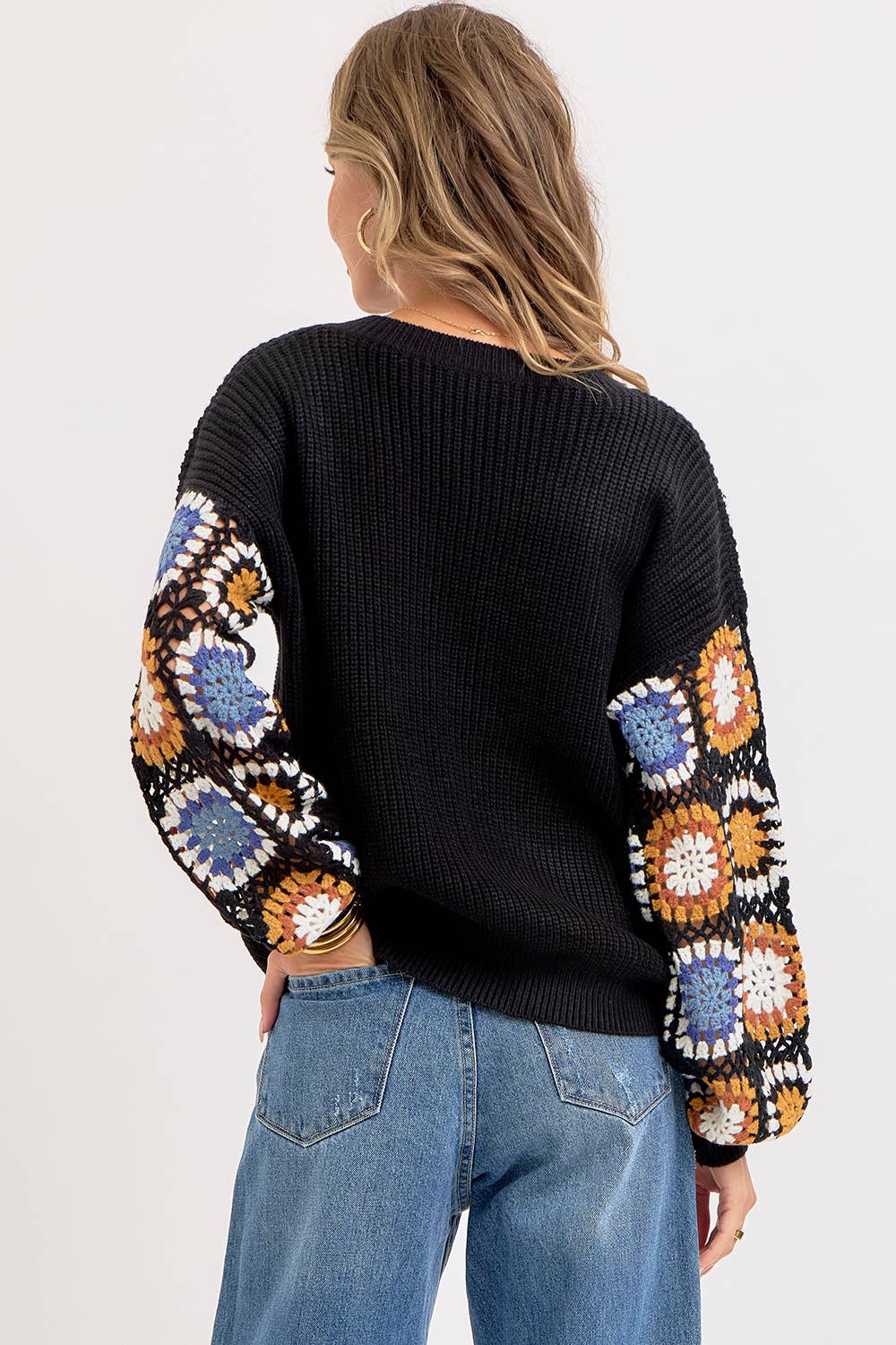 Wildflower Blooms Crochet Sweater