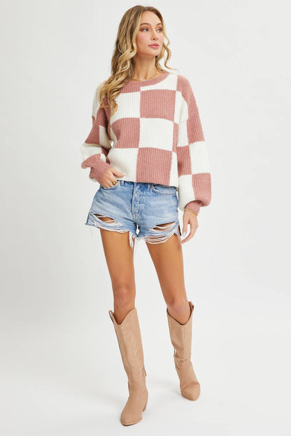 Harper Checkprint Sweater