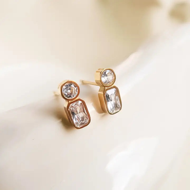 Zaid 18K Gold Non-Tarnish Mini Cz Stud