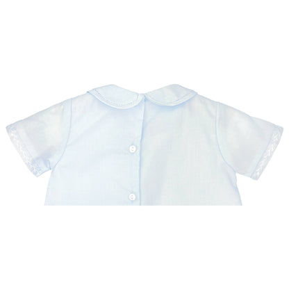 Romper with Pintucks - White