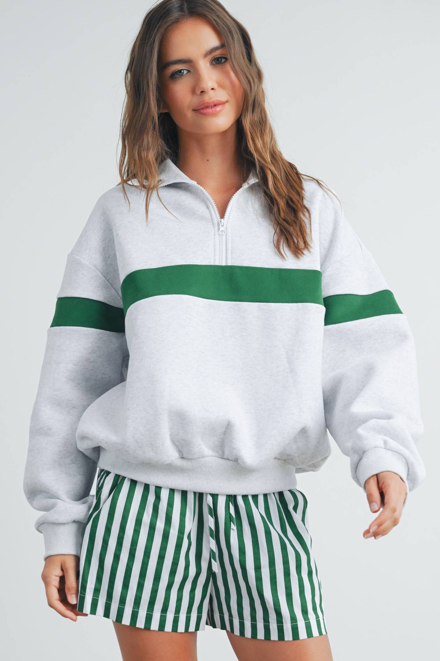 Greenlight Half Zip Sweatshirt