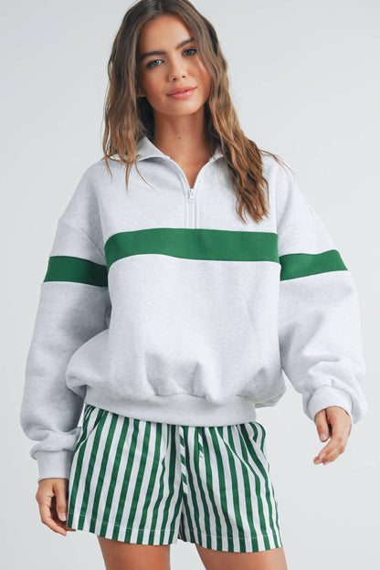 Greenlight Half Zip Sweatshirt