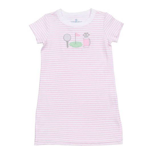 Putting Green Applique Nightdress - Pink