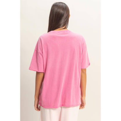 Washed Pocket Crew Neck T-Shirt