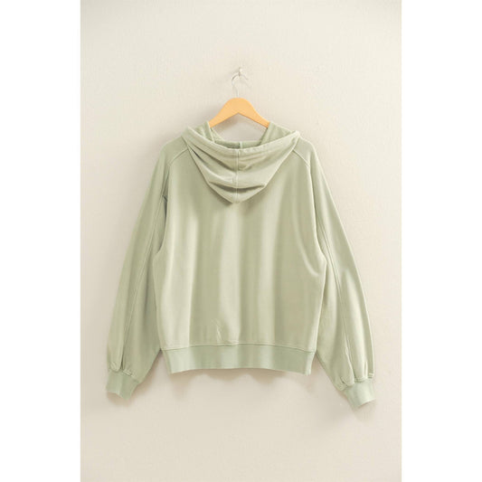 The Hallie Hoodie - Sage