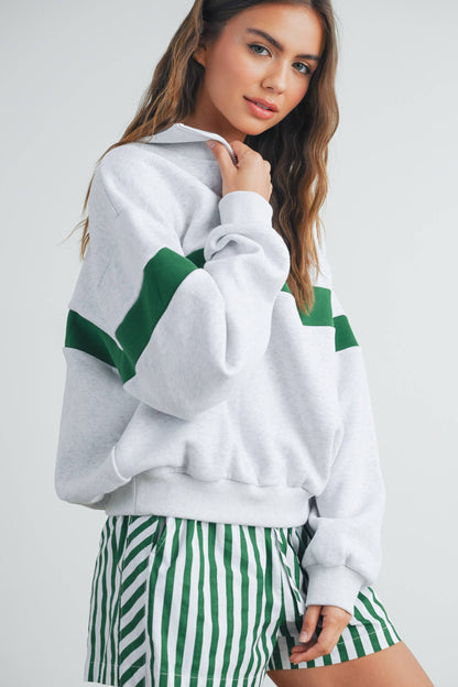 Greenlight Half Zip Sweatshirt