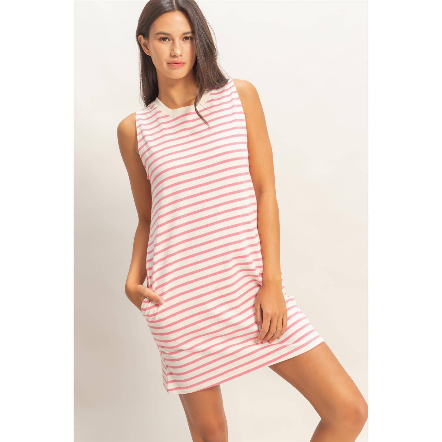 Runaround Stripe Mini Dress