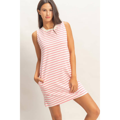 Runaround Stripe Mini Dress