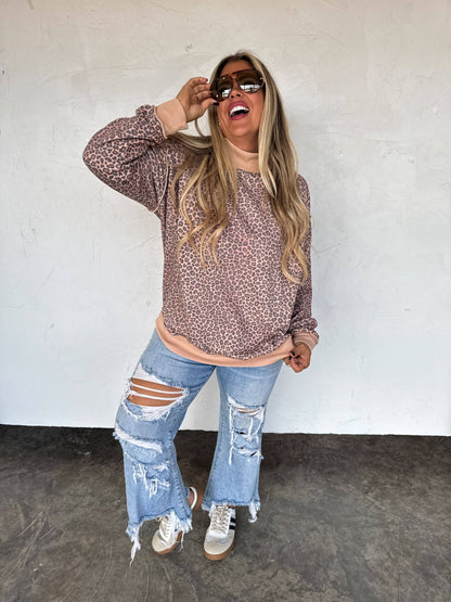 MILLER MOCK NECK SWEATSHIRT: WOODS CAMO