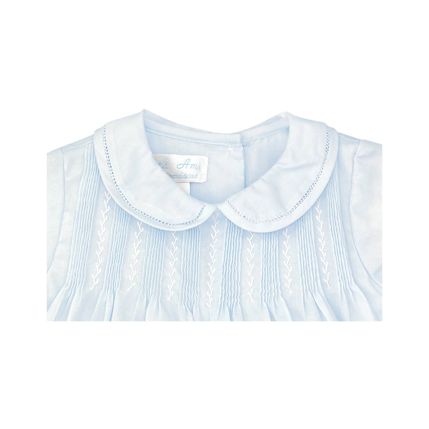 Romper with Pintucks - White