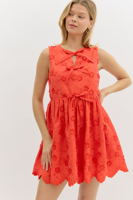 Sunset Blooms Mini Dress