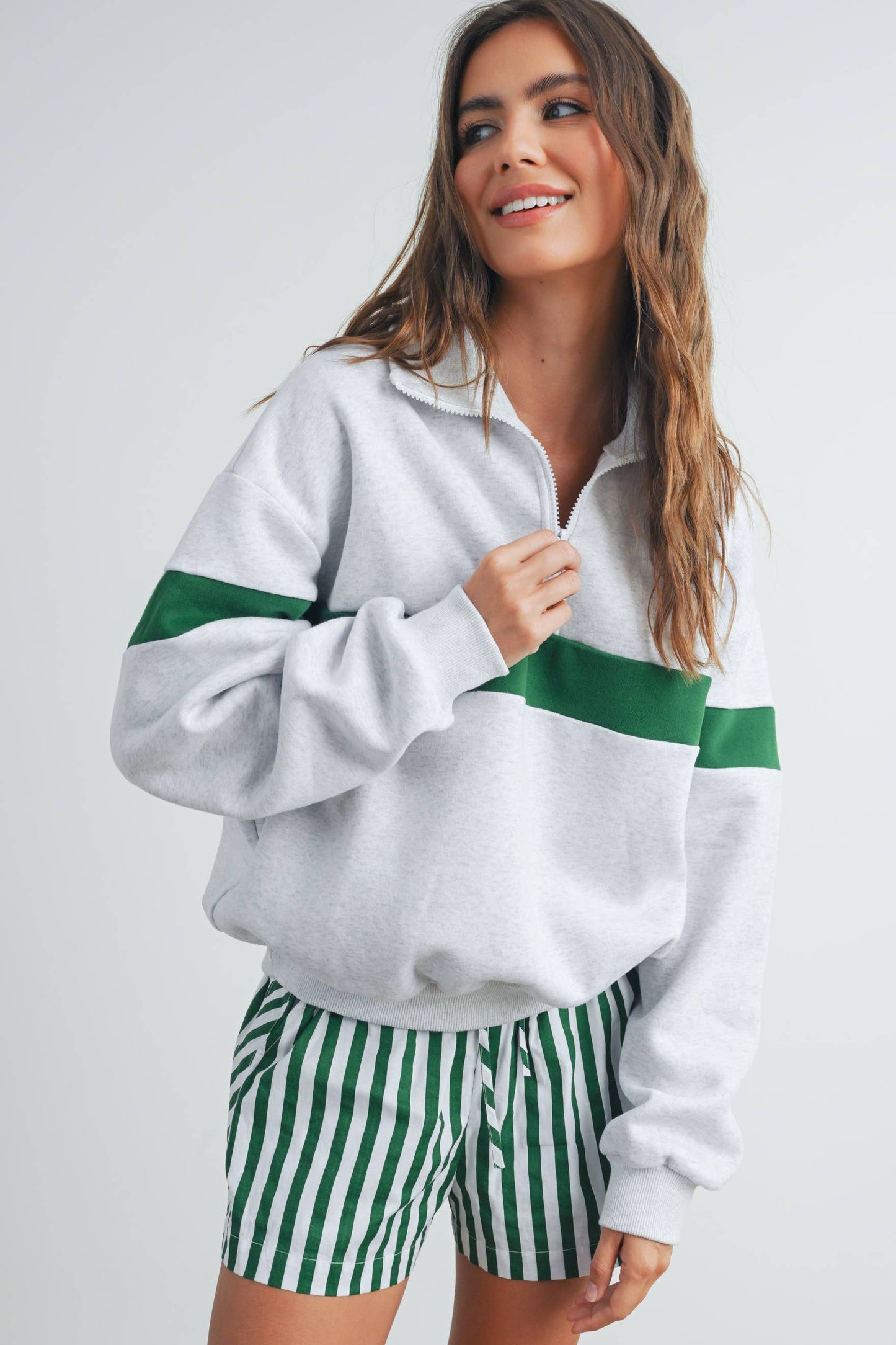 Greenlight Half Zip Sweatshirt